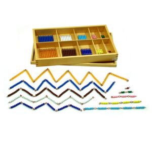 Caja de cadenas cortas Montessori