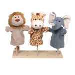 Marionetas de mano animales salvajes