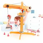 Grua grande de madera amarilla de Hape