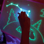 pizarra para pintar con rotulador fluorescente tamaño a4