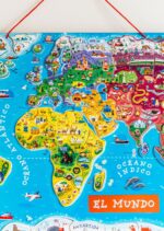 Puzzle magnético de madera del mundo - Imagen 7
