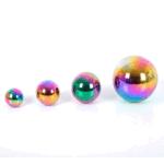 Set de bolas sensoriales con reflejo tornasoladas de acero inoxidable