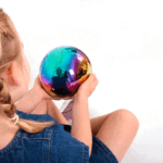 Set de bolas sensoriales con reflejo tornasoladas de acero inoxidable