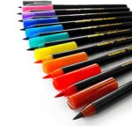10 Rotuladores de pincel para pintar con diferentes trazados