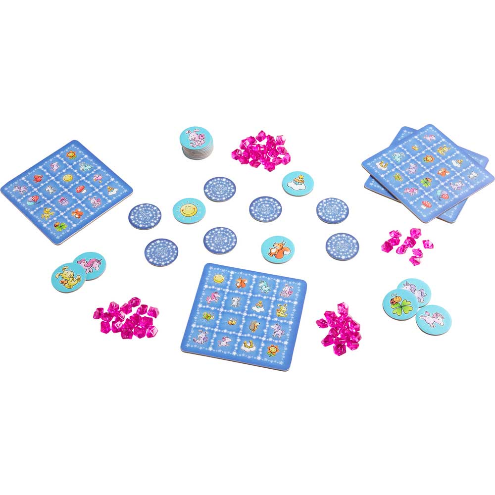 Unicornio destello Bingo chispeante Haba