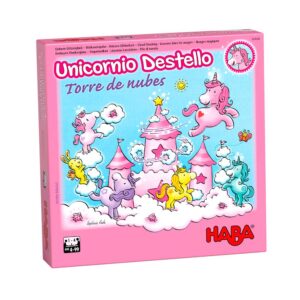 Unicornio destello Torre de nubes Haba