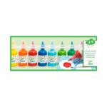 8 botes de témpera de colores djeco