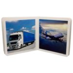 Libro de cartoné con imágenes reales de medios de transporte nowordbooks fotografías