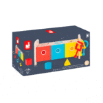 caja de madera para encajar formas y abrir puertas con llaves