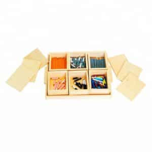 Juego de serpiente negativa elemental montessori