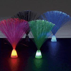 Pack de 4 mini lamparas de fibra relajantes