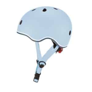 casco para bici o patinete azul pastel talla 45-51 centímetros