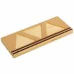 Base de madera para tres escaleras de perlas montessori