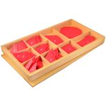 Caja de fracciones de 1 al 1/10 montessori