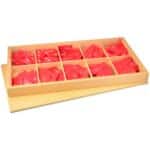 Caja de fracciones de 1/11 al 1/20 montessori
