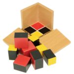 Cubo del binomio algebraico montessori