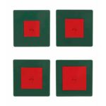 Set de cuadrados y círculos de metal montessori