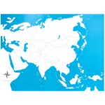 Lámina control sin nombres mapa de asia montessori