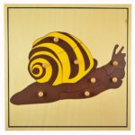 Puzzle montessori caracol