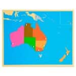 Puzzle de australia montessori