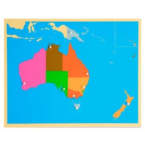 Puzzle de australia montessori