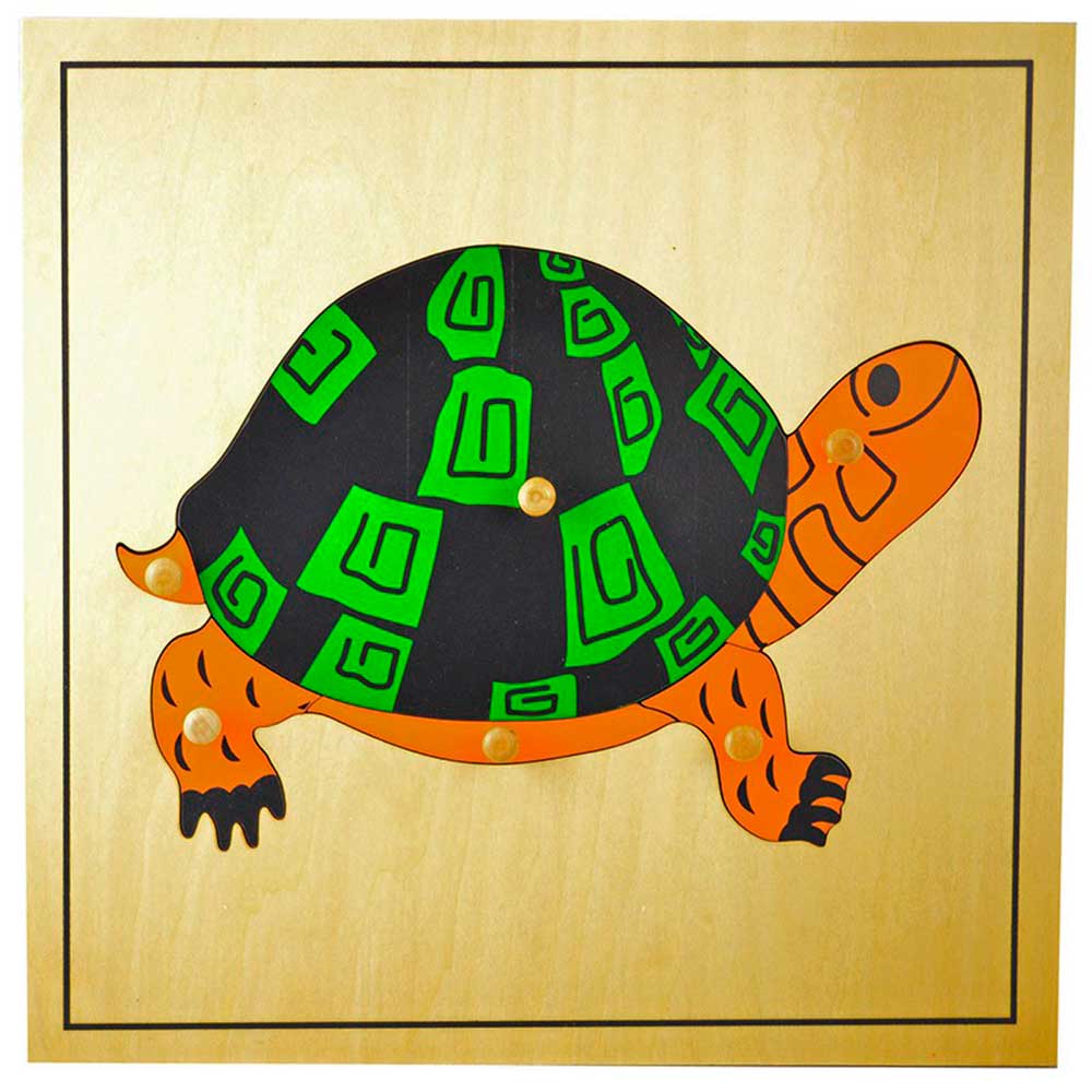Puzzle montessori tortuga Puzzle montessori tortuga