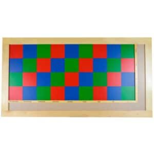 Tablero de ajedrez para multiplicar montessori