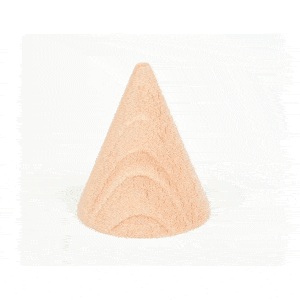 cono de madera natural