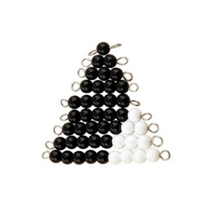 Escalera de Perlas serpiente positiva blanca y negra