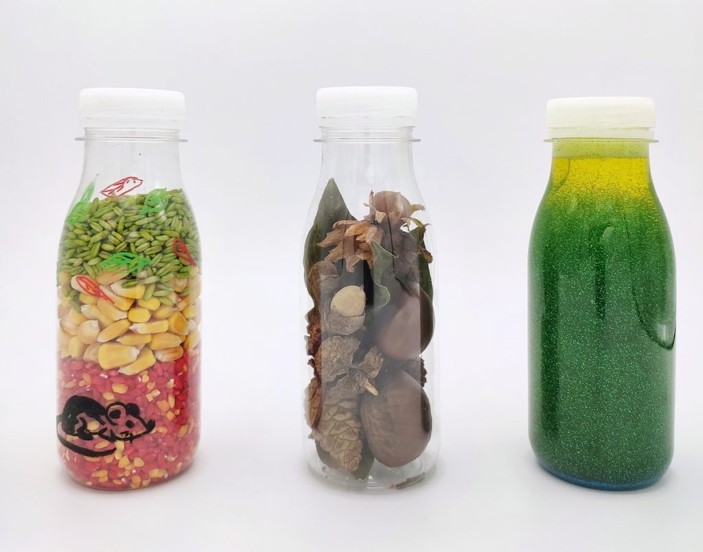 Botellas sensoriales otoño