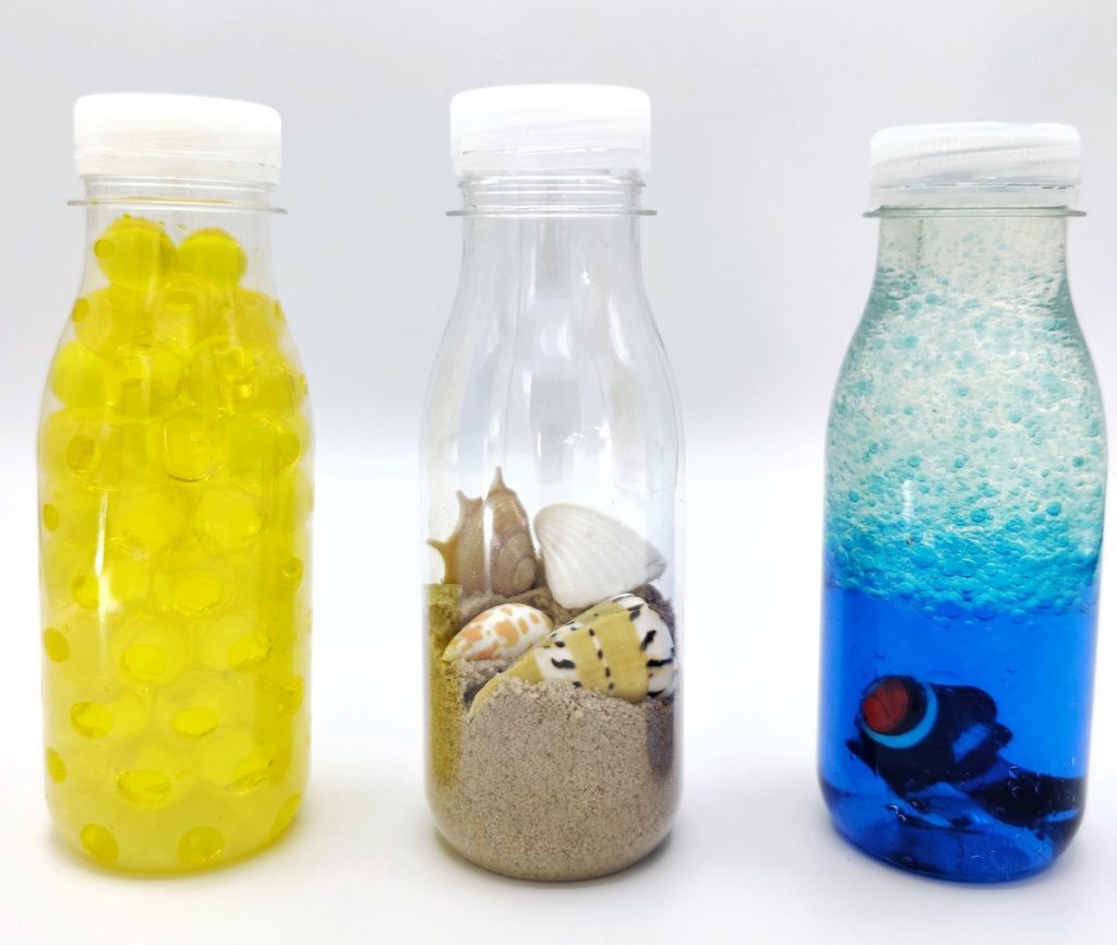 Botellas sensoriales verano