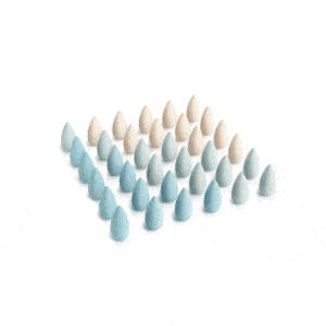 36 piezas sueltas para mandalas azules copos de nieve