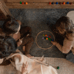 36 piezas para mandalas en los colores de arcoíris con forma de huevo