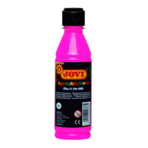 Témpera líquida fluorescente de color rosa marca jovi y de 250ml