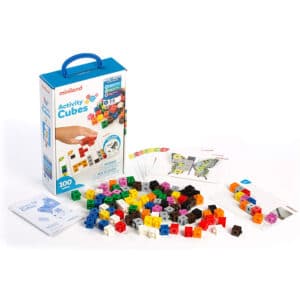 100 Cubos de2x2 cm. con actividades Miniland