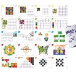 100 Cubos de2x2 cm. con actividades Miniland