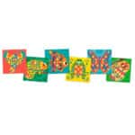 6 Láminas con diamantes autoadhesivos Tropicoanimo para decorar