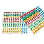 6 Láminas con diamantes autoadhesivos Tropicoanimo para decorar