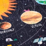 Puzzle Descubre los planetas fluorescente -200 piezas brilla en la oscuridad