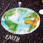 Puzzle Descubre los planetas fluorescente -200 piezas brilla en la oscuridad