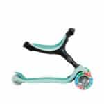 Patinete evolutivo Go Up con luces verde menta con asiento y sin manillar