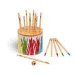 juego de memoria colorfind, buscar los colores en las puntas de los palos que aparezcan en el dado