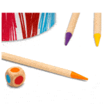 juego de memoria colorfind, buscar los colores en las puntas de los palos que aparezcan en el dado