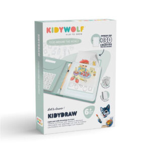 imagen del packaging de la Tableta de luz con plantillas Kidydraw Alimentos
