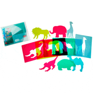 plantillas de animales de la selva translúcidas