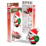 puzzle para montar en tres dimensiones de papa noel