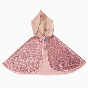 Capa brilli brilli con lentejuelas rosas