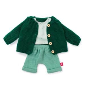 conjunto de ropa de pantalón camisera y jersey para muñecos de 38 centímetros