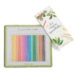 caja de metal de 24 lápices de colores acuarelables