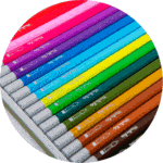 caja de metal de 24 lápices de colores acuarelables